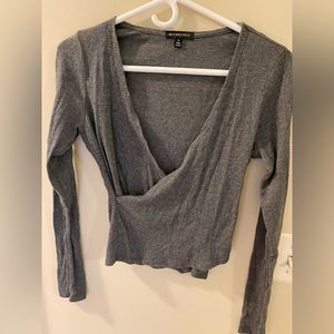 Beyond yoga wrap party long sleeve top